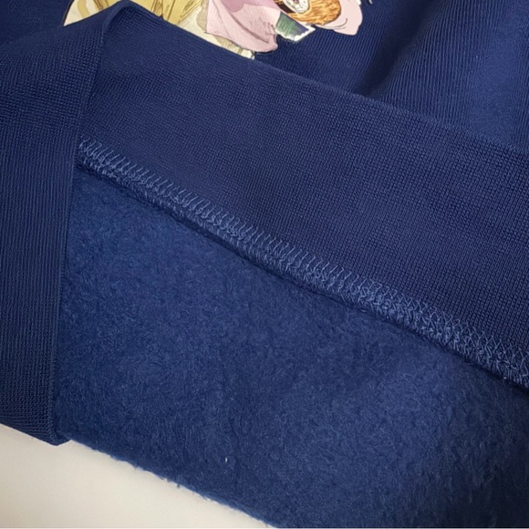 Polo Ralph Lauren Boys Polo Bear Fleece Sweatshirt - Navy Blue - Size 7 - Picture 6 of 7